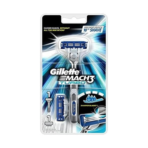 Gillette Mach 3 Turbo Razor 2UP - Razors at MyPerfumeShop by Gillette