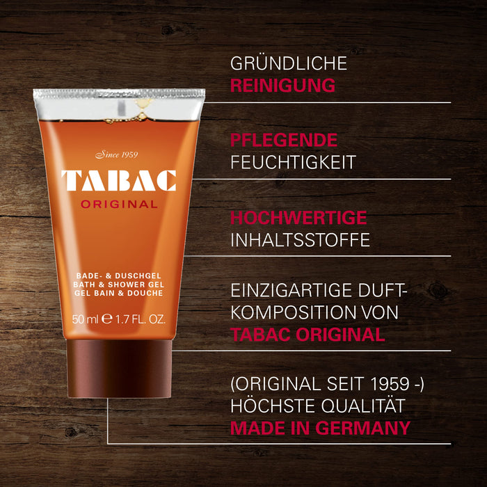 Tabac Aftersahve 50ml Lotion + 50ml Shower Gel + 50ml Deodorant Spray + 50ml Shave Foam - Personal Fragrance at MyPerfumeShop by Tabac