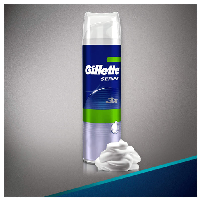 Gillette Series Sensitive Shave Foam - 250ml - Shaving Soap/Foam/Gel at MyPerfumeShop by Procter & Gamble