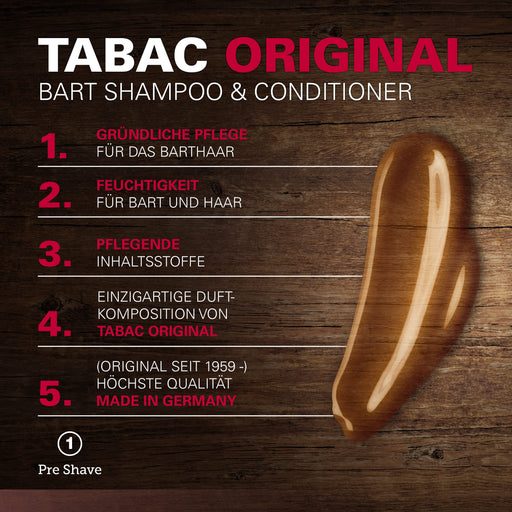 Mäurer & Wirtz Tabac Beard Shampoo & Conditioner 200ml - Skincare at MyPerfumeShop by Tabac Original