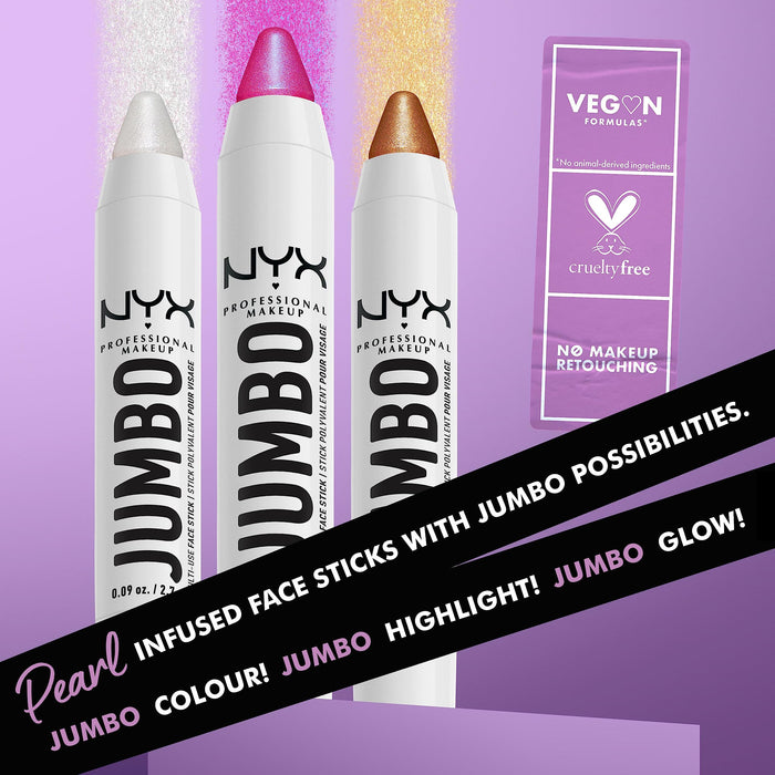 NYX Jumbo Multi-Use Face Stick 2.7g - Blueberry Muffin - Highlighters & Luminisers at MyPerfumeShop by NYX