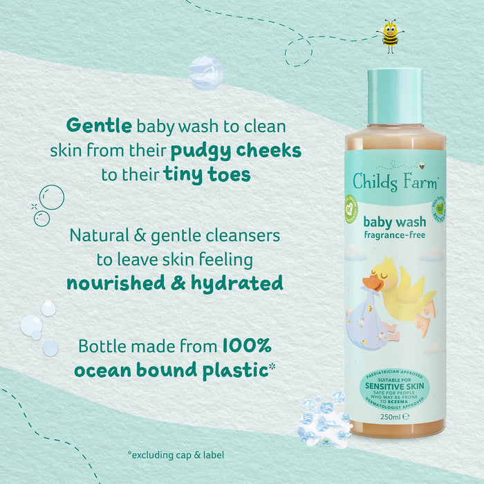 Childs Farm Unfragranced Baby Wash - 250ml - Bath & Washing at MyPerfumeShop by Childs Farm