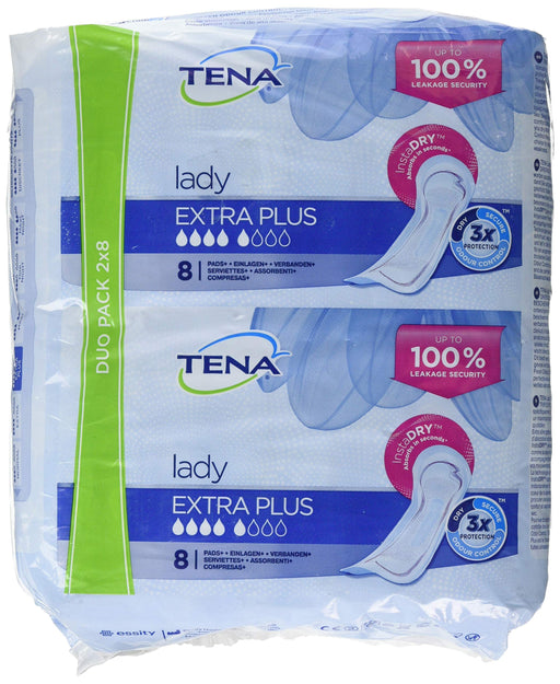 Tena Lady Extra Plus Duo 2x8 - Incontinance Pads at MyPerfumeShop by Tena