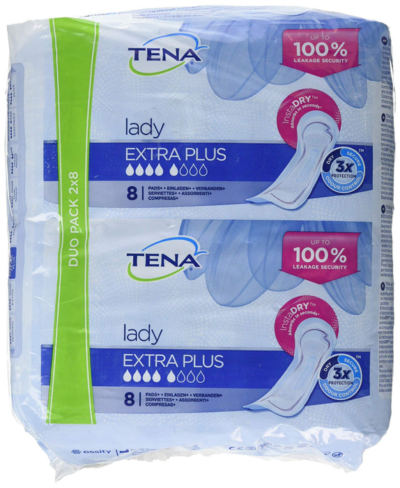 Tena Lady Extra Plus Duo 2x8 - Incontinance Pads at MyPerfumeShop by Tena