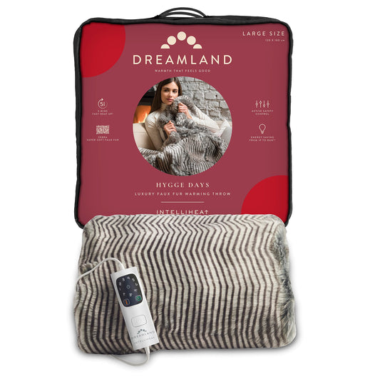 Dreamland HyggeDays FauxFur Throw-Zebra 160X120 - Electric Blankets at MyPerfumeShop by Dreamland