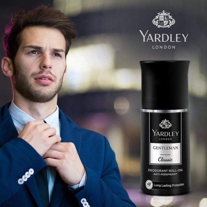 Yardley Gentleman Classic Deodorant Roll-On 50ml - Bath & Body at MyPerfumeShop by Yardley London