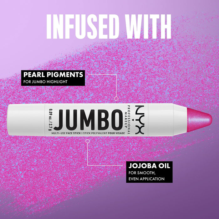 Nyx Jumbo Multi-Use Face Stick 2.7g - Pearl - Highlighters & Luminisers at MyPerfumeShop by NYX