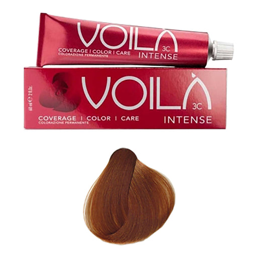 Intercosmo Voilà 3C Intense 8.43 Light Copper Golden Blonde Hair Colour 60ml - Hair Colour at MyPerfumeShop by Intercosmo Voilà