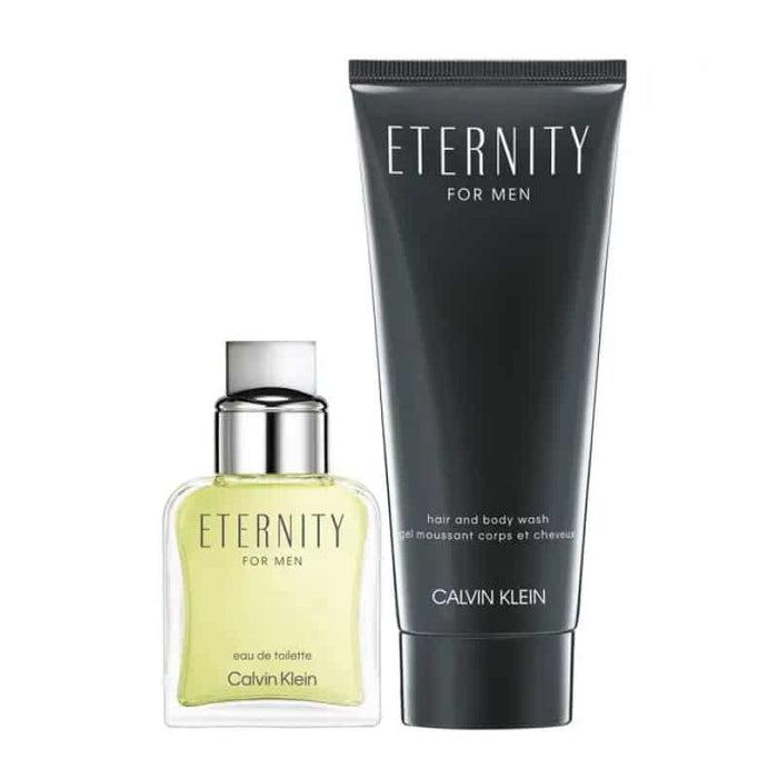 Calvin Klein Eternity for Men EDT 30ml Gift Set- EDT Spray 30ml and Body Wash 100ml - Mens Giftsets at MyPerfumeShop by Calvin Klein