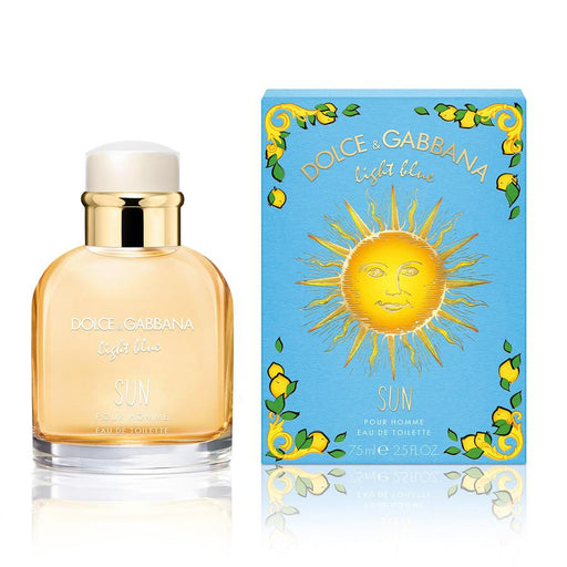 Dolce & Gabbana Light Blue Sun Pour Homme Eau de Toilette 75ml - Perfume & Cologne at MyPerfumeShop by Dolce & Gabbana