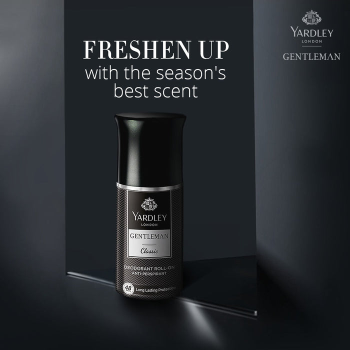 Yardley Gentleman Classic Deodorant Roll-On 50ml - Bath & Body at MyPerfumeShop by Yardley London