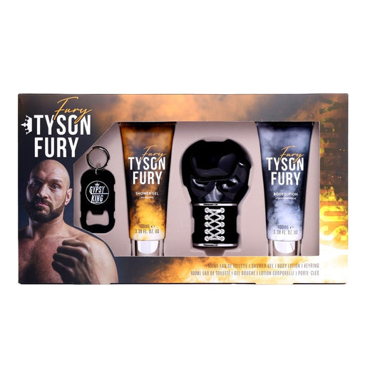 Tyson Fury Gift Set 100ml EDT + 100ml Shower Gel + 100ml Body Lotion + Keyring - Fragrance at MyPerfumeShop by Tyson Fury