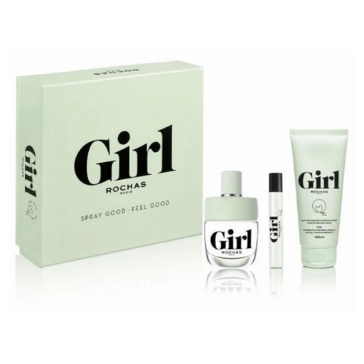 Rochas Girl Gift Set 100ml EDT + 7.5ml EDT + 100ml Body Lotion - Bath & Body Gift Sets at MyPerfumeShop by Rochas