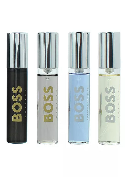 Hugo Boss Bottled 4 Piece Gift Set: Eau de Parfum 10ml - Eau de Toilette 10ml - Parfum 10ml - Infinite Eau de Parfum 10ml