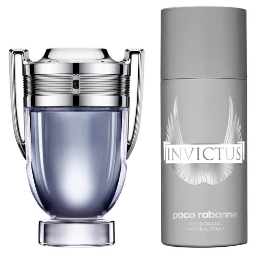 Paco Rabanne Invictus Gift Set 100ml EDT and 150ml Deodorant Spray - Fragrance at MyPerfumeShop by Paco Rabanne