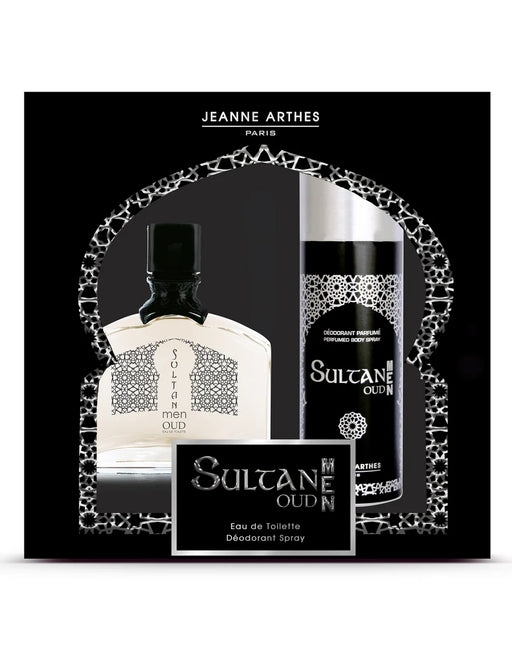 Jeanne Arthes Sultan Men Oud Gift Set 100ml EDP + 150ml Deodorant Spray - Fragrance at MyPerfumeShop by Jeanne Arthes