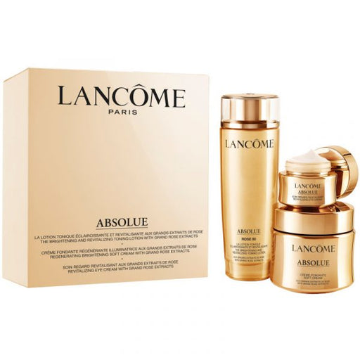 Lancôme Absolue Power Trio Gift Set 150ml Rose Toning Lotion + 60ml Soft Cream + 20ml Eye Cream - Skincare at MyPerfumeShop by Lancôme