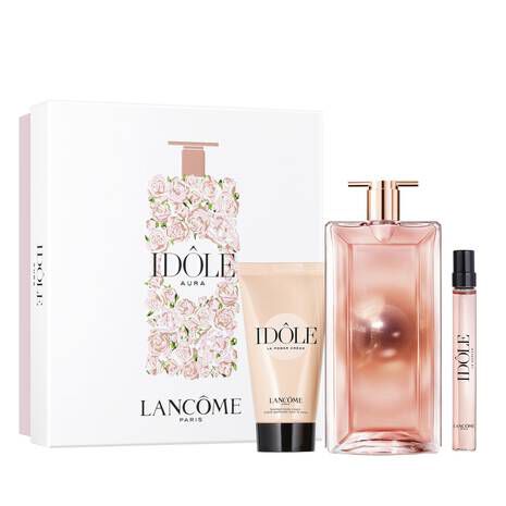 Lancôme Idôle Aura Gift Set 50ml EDP + 10ml EDP + 50ml Body Lotion - Fragrance at MyPerfumeShop by Lancôme