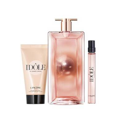 Lancôme Idôle Aura Gift Set 50ml EDP + 10ml EDP + 50ml Body Lotion - Fragrance at MyPerfumeShop by Lancôme