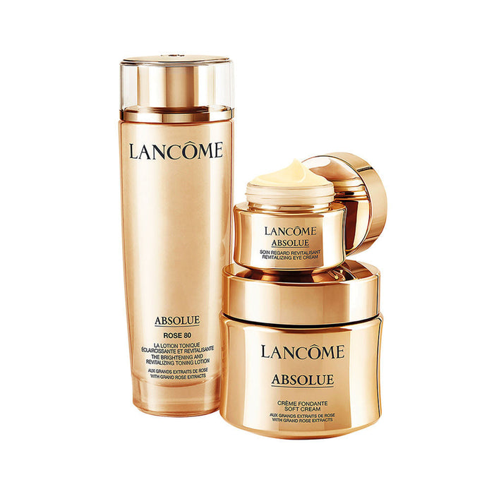 Lancôme Absolue Power Trio Gift Set 150ml Rose Toning Lotion + 60ml Soft Cream + 20ml Eye Cream - Skincare at MyPerfumeShop by Lancôme