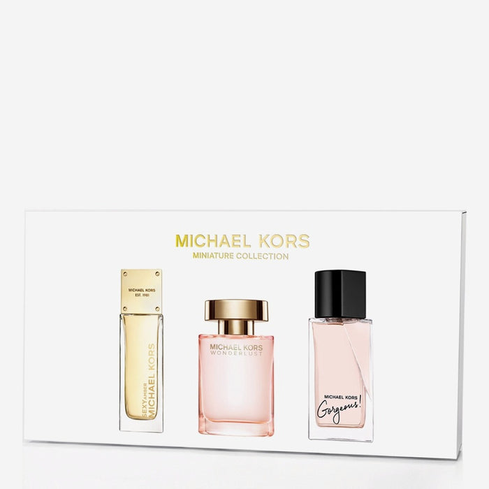 Michael Kors Miniatures Gift Set 5ml Gorgeous EDP + 5ml Sexy Amber EDP + 4ml Wonderlust EDP - Fragrance at MyPerfumeShop by Michael Kors