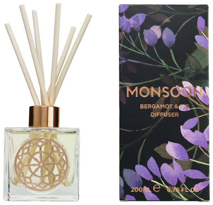 Monsoon Bergamot & Fig Diffuser 200ml - Bath & Body at MyPerfumeShop by Monsoon