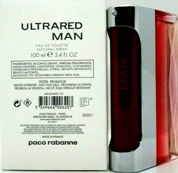 Paco Rabanne Ultrared Eau de Toilette 100ml Spray - Fragrance at MyPerfumeShop by Paco Rabanne