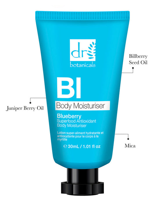 Dr Botanicals Blueberry Superfood Antioxidant Body Moisturiser 30ml - Moisturiser at MyPerfumeShop by Dr Botanicals