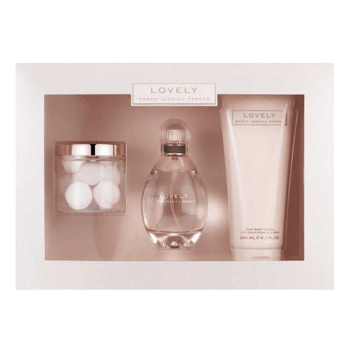 Sarah Jessica Parker Lovely Gift Set 100ml EDP + 200ml Body Lotion + 100g Bath Pearls - Fragrance at MyPerfumeShop by Sarah Jessica Parker