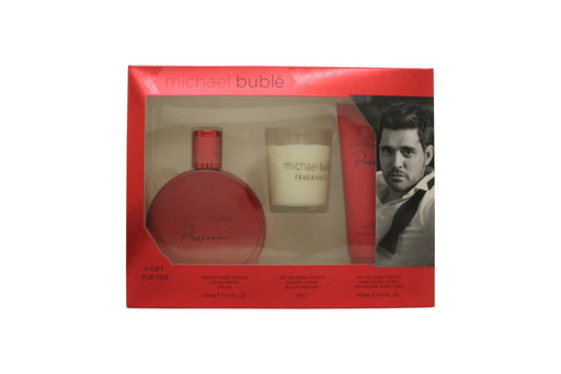 Michael Buble Passion Gift Set 100ml EDP + 100ml Body Lotion + Candle - Eau de Parfum at MyPerfumeShop by Michael Buble