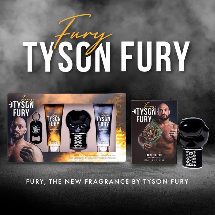 Tyson Fury Gift Set 100ml EDT + 100ml Shower Gel + 100ml Body Lotion + Keyring - Fragrance at MyPerfumeShop by Tyson Fury