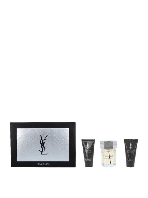 Yves Saint Laurent L'Homme Gift Set 100ml EDT + 2 x 50ml After Shave Balm - Eau de Toilette at MyPerfumeShop by Yves Saint Laurent