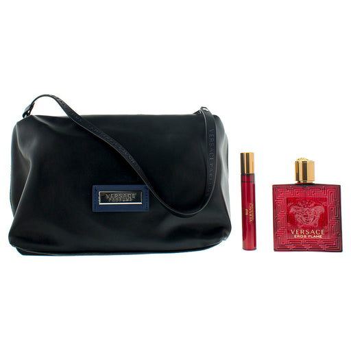 Versace Eros Flame Gift Set 100ml EDP + 10ml EDP + Toiletry Bag - Fragrance at MyPerfumeShop by Versace