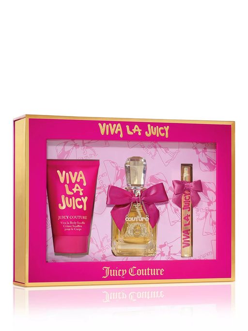 Viva La Juicy 50ml EDP Spray +10ml EDP Mini +125ml Body Souffle - Fragrance at MyPerfumeShop by Juicy Couture