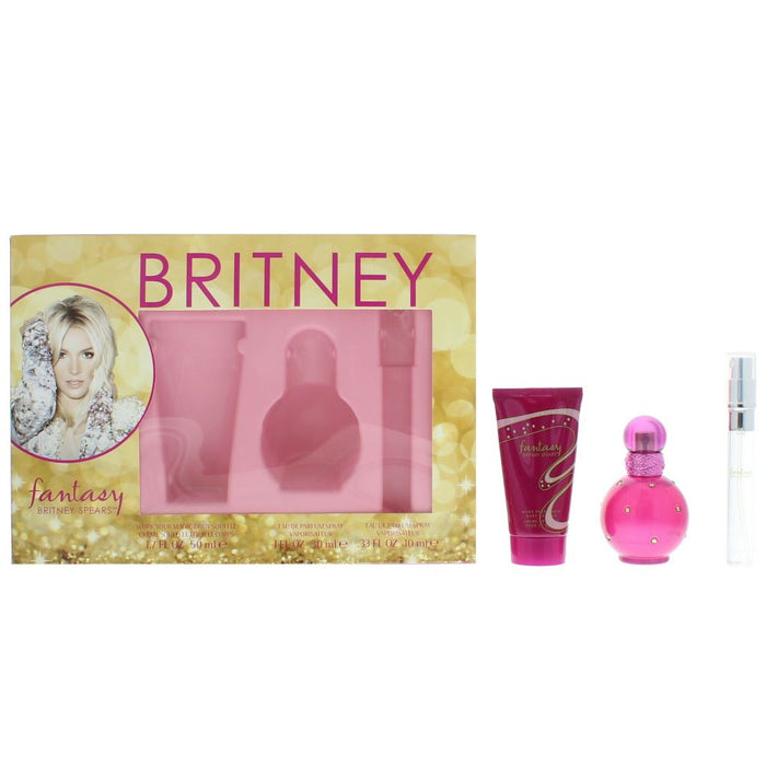 Britney Spears Fantasy Edp 30ml-Body Souffle 50ml-Edp 10ml Gift Set - Perfume & Cologne at MyPerfumeShop by Britney Spears