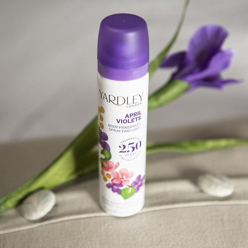 Yardley London April Violets Deodorising Body Spray 75ml - Fragrance at MyPerfumeShop by Yardley London