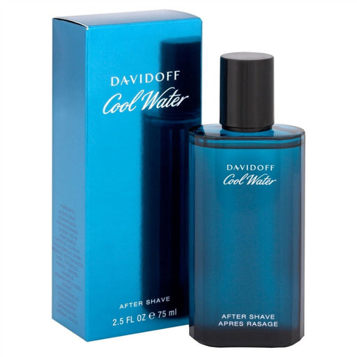 Davidoff Cool Water Man Aftershave Splash 75ml - Perfume & Cologne at MyPerfumeShop by Davidoff