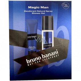 Bruno Banani Magic Man Gift Set 75ml Deodorant Natural Spray + 50ml Shower Gel - Deodorant Spray at MyPerfumeShop by Bruno Banani