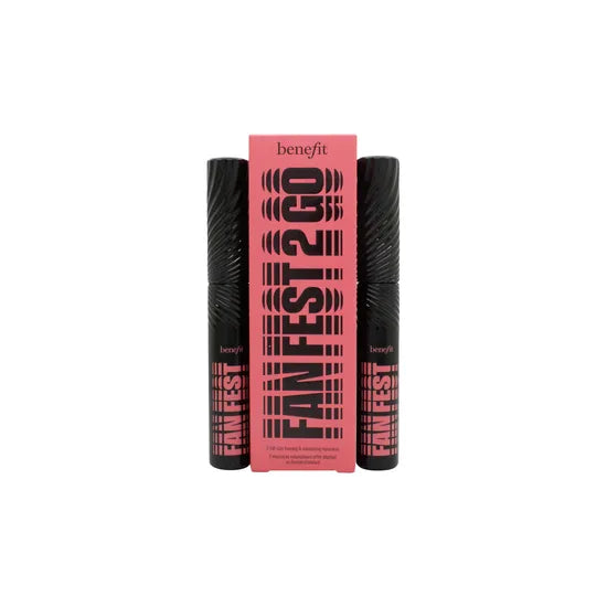 Benefit Fan Fest Fanning & Volumising Mascara Duo Set – 2 Tubes of Volumising Black Mascara