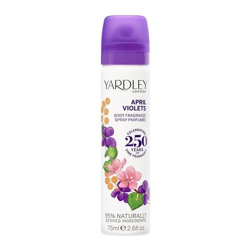 Yardley London April Violets Deodorising Body Spray 75ml - Fragrance at MyPerfumeShop by Yardley London