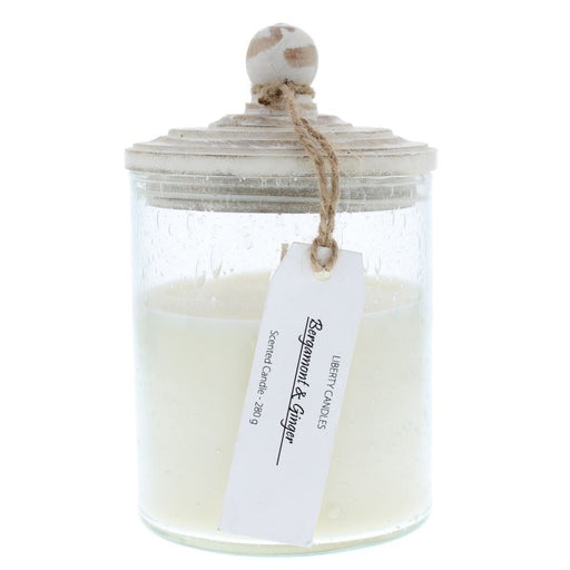 Liberty Candles Inspiration Glass Jar Candle 280g - Bergamot & Ginger - Candles at MyPerfumeShop by Liberty Candles