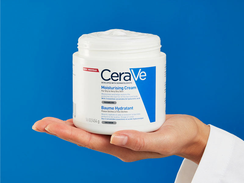 CeraVe Moisturizing Cream 454g - Hydration for Dry to Very Dry Skin, Face and Body - Regime Skin Care at MyPerfumeShop by CeraVe