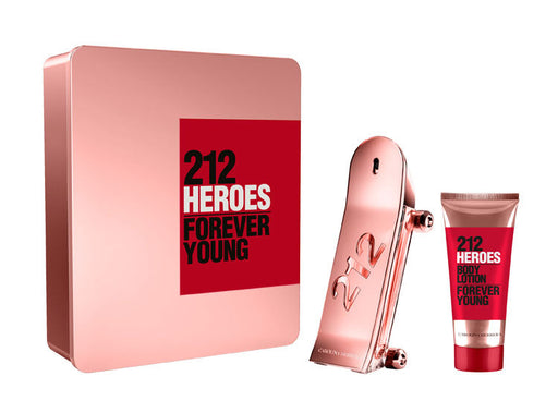 Carolina Herrera 212 Heroes Forever Young Gift Set 80ml EDP + 100ml Body Lotion - Fragrance at MyPerfumeShop by Carolina Herrera