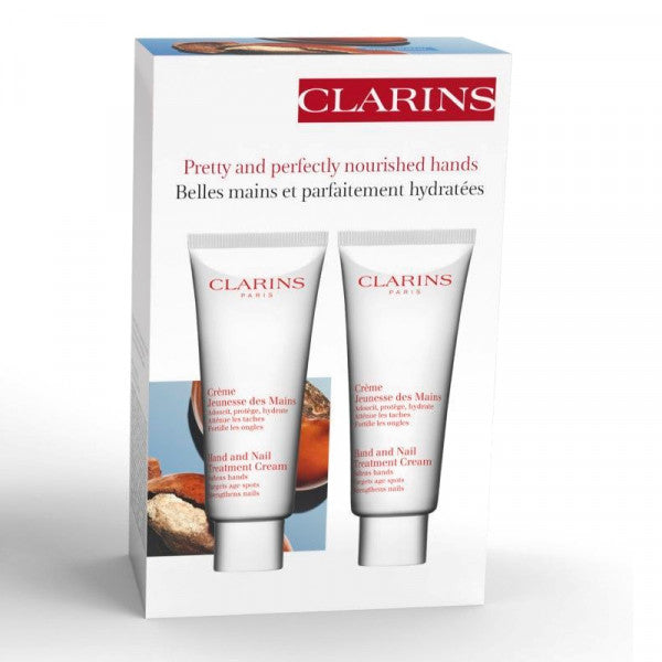 Clarins Gift Set 2 x 100ml Hand & Nail Treatment - Hand Cream at MyPerfumeShop by Clarins