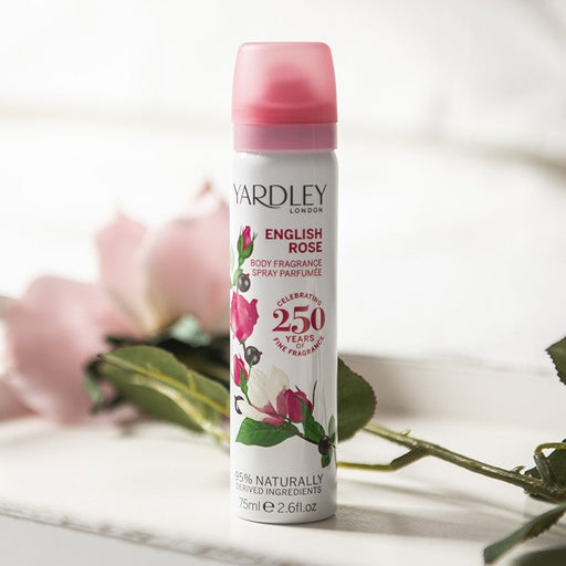 Yardley London English Rose Body Spray 75ml - Fragrance at MyPerfumeShop by Yardley London