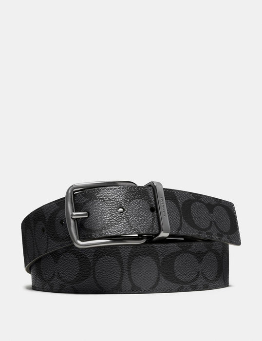 Coach Wide Harness Signature Reversible Charcoal/Black Belt - Cosmetics at MyPerfumeShop by Coach