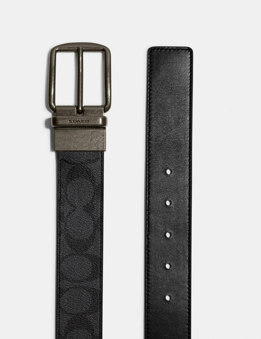 Coach Wide Harness Signature Reversible Charcoal/Black Belt - Cosmetics at MyPerfumeShop by Coach