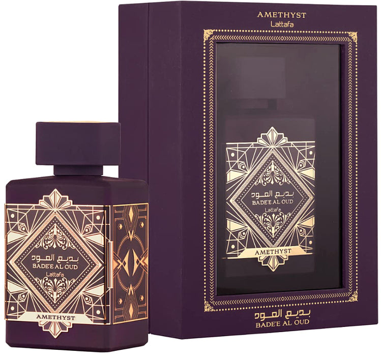 Lattafa Perfumes Bade'e Al Oud Amethyst Eau de Parfum 100ml Spray - Unisex at MyPerfumeShop by Lattafa Perfumes