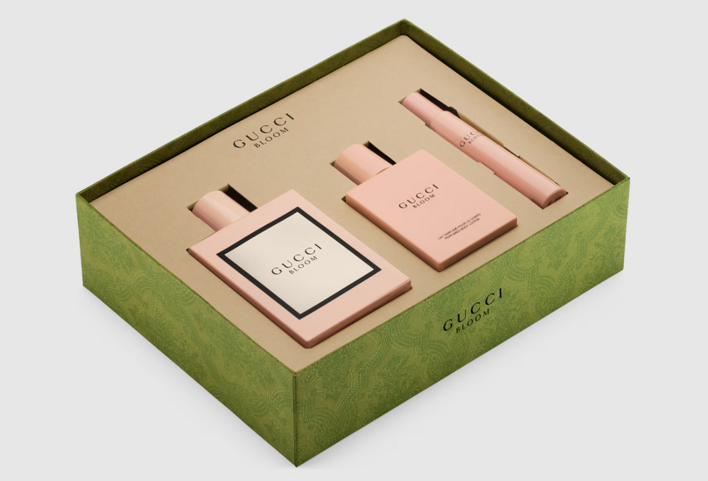 Bloom Gucci 2 Piece Gift Set: Eau De Parfum 100ml - Rollerball Perfume 7.4ml - Body Lotion 100ml - Bath & Body Gift Sets at MyPerfumeShop by Gucci