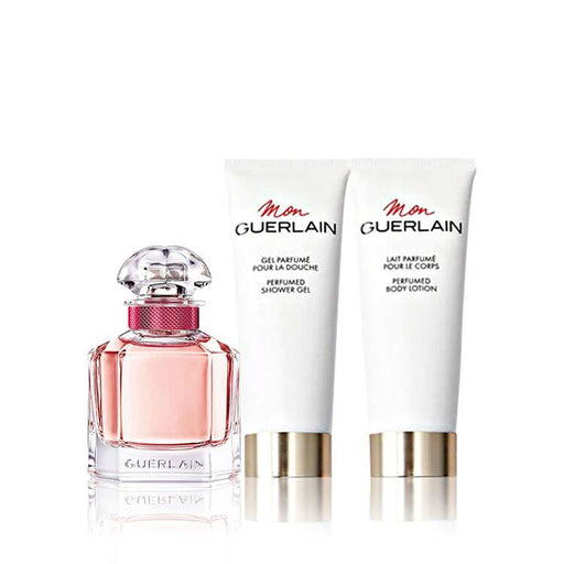 Guerlain Mon Bloom of Rose Gift Set 50ml EDT + 75ml Body Cream + 75ml Shower Gel - Bath & Body Gift Sets at MyPerfumeShop by Guerlain